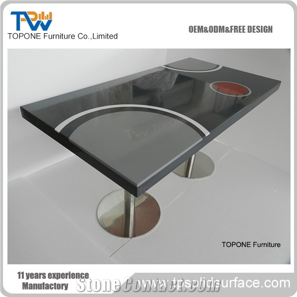 Classic Crystal White Quartz Stone Table Top Interior Stone Design,Square Engineered Stone Dinner Desk,Solid Surface Artificial Quartz Coffee Table Furniture