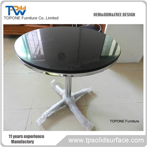 Classic Crystal White Quartz Stone Table Top Interior Stone Design,Square Engineered Stone Dinner Desk,Solid Surface Artificial Quartz Coffee Table Furniture