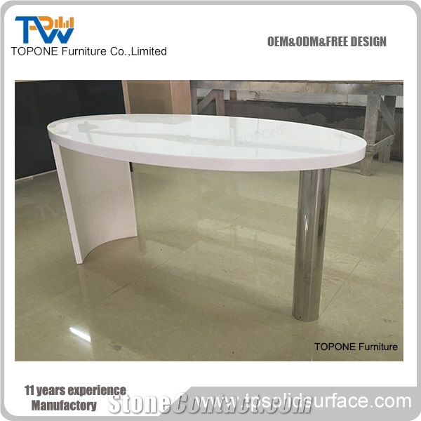 Modern Office Desk Executive Office Table Set Acrylic Solid Surface White Marble Artificial Stone for Office Furniture,Interior Stone