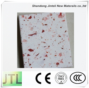 China Solid Surface Artificial Quartz Stone Big Size Slabs Pure Crystal Mirror Countertops for Kitchen Bathroom Flooring