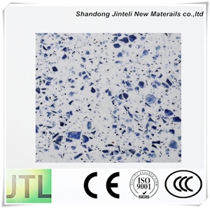 China Solid Surface Artificial Quartz Stone Big Size Slabs Pure Crystal Mirror Countertops for Kitchen Bathroom Flooring