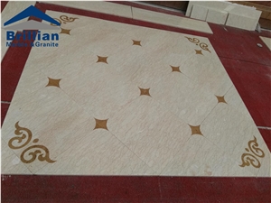 Galaxy Rainbow Marble Medallions,Rainbow Galaxy Waterjet Medallion Tiles,Beige Marble Water-Jet Medallions,Sqaure Medallions,Lobby Floor Medallions,Sitting Room Medallions,Bathroom Medallion Tiles