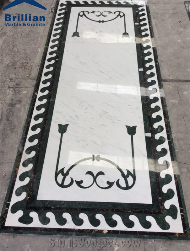 Marble Waterjet Medallion,Waterjet Mosaic,Marble Inlay Pattern,Interior Stone Waterjet Floor Medallion