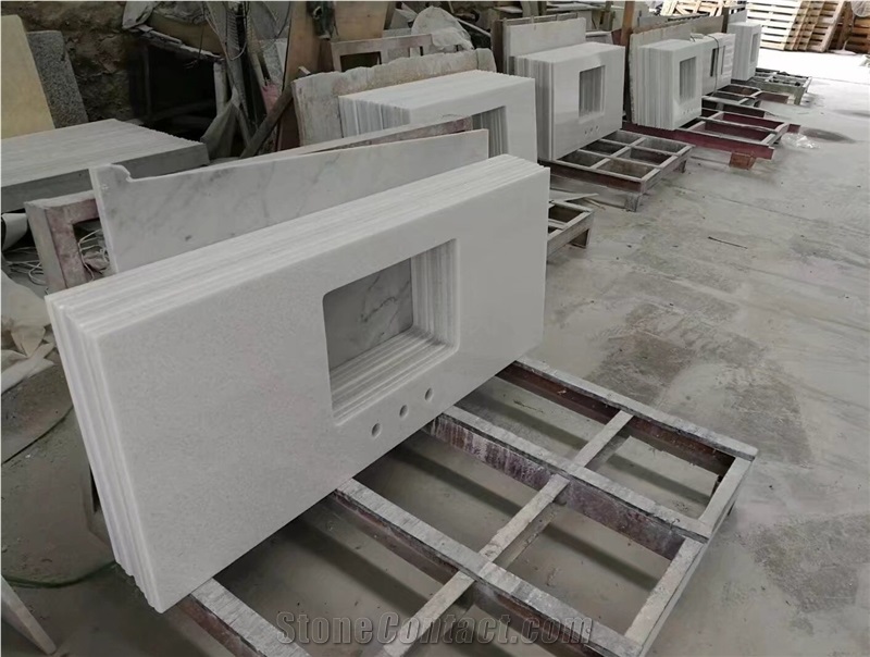 White Quartz Stone Vanity Tops,Engineered Stone,Artificial Stone,Solid Surface Top,Silestone