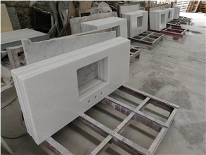 White Quartz Stone Vanity Tops,Engineered Stone,Artificial Stone,Solid Surface Top,Silestone