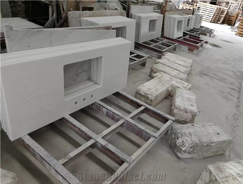 White Quartz Stone Vanity Tops,Engineered Stone,Artificial Stone,Solid Surface Top,Silestone