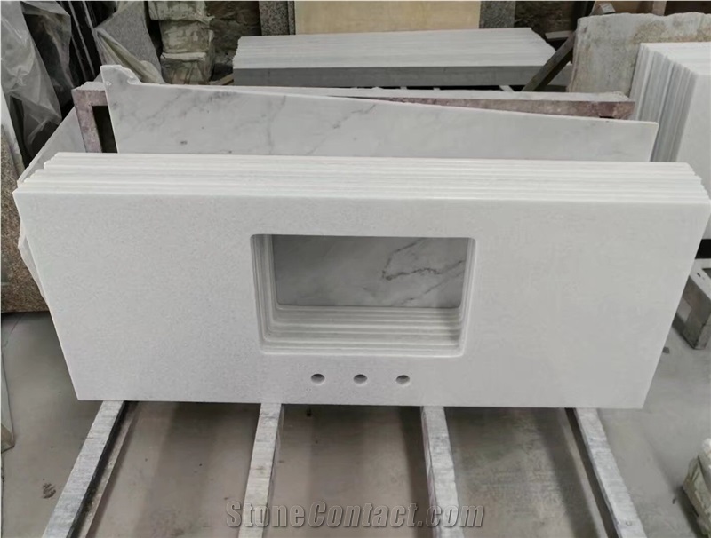 White Quartz Stone Vanity Tops,Engineered Stone,Artificial Stone,Solid Surface Top,Silestone