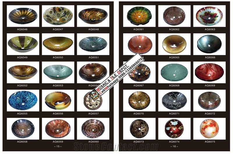 Glass Vessel Sink,,Glass Square Vessel Sink,,Bathroom Sink