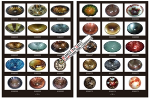 Glass Vessel Sink,,Glass Square Vessel Sink,,Bathroom Sink