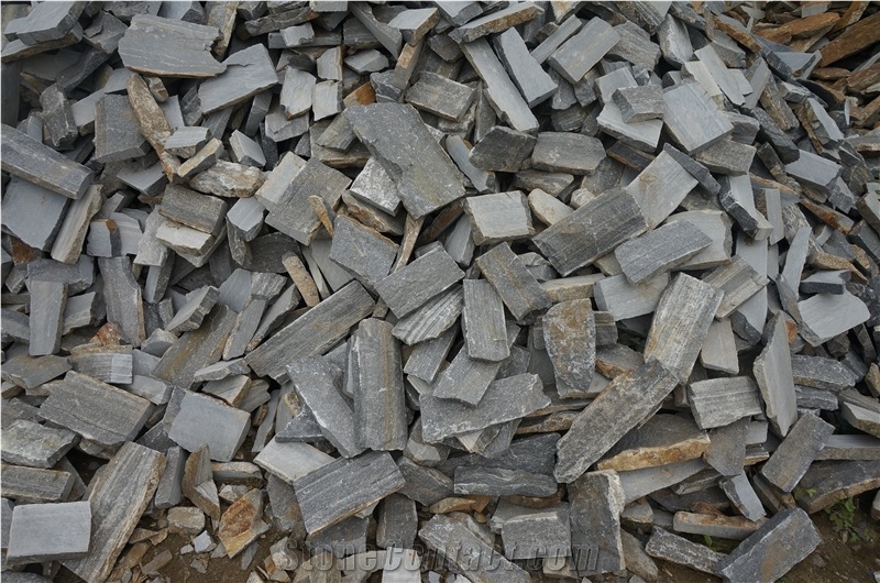 Blue Quartzite Random Stone, Random Building Stones, Natural Building Stones, Loose Wall Stone