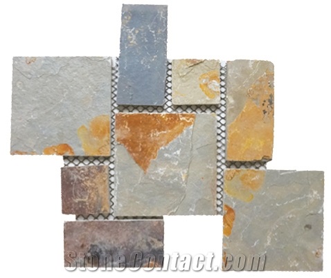 Slate Random Flagstones, Irregular Flagstones,Flagstone Wall,Natural Stone