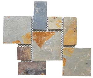 Slate Random Flagstones, Irregular Flagstones,Flagstone Wall,Natural Stone