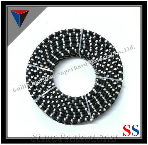 Diamond Rubberized Wire Saw for Granite and Marble, Diamond Stone Cutting Tools