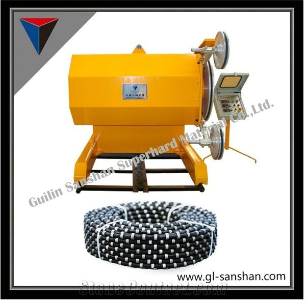 Diamond Rubberized Wire Saw for Granites and Marble Cutting, Rope Saw, Stone Cutting and Profiling, Granite and Marble Cutting Tools