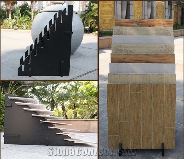 9 Stone Free Standing Fixture Granite Racks Onyx Displays Flooring Displays Waterfall Racks Wing Racks Marble Shelving Tradeshow Displays Fixture Laminated Displays Floor Stand Tile Racks Hardwood Dis