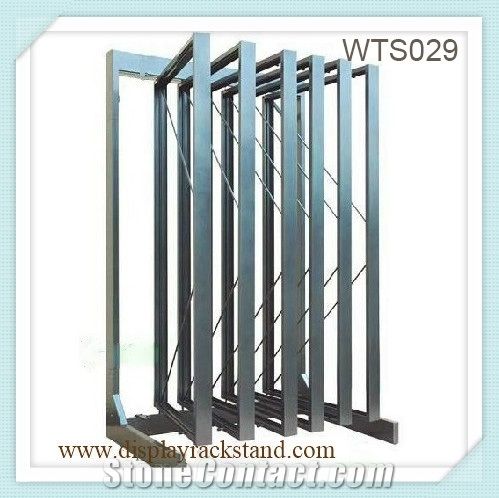 Basalt Sliding Displaly Stands Marble-Slabs Stands Waterfall Displays Sandstone Tiles Sample Board Displays Racks Mosaic Sample Board Displays