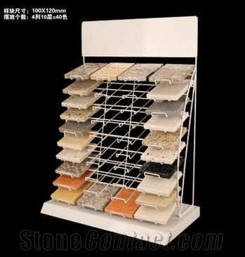 Blocks Display Racks Beige-Marble Metal Display Racks Loose Ganite-Tiles Waterfall Display Stand Racks Wing Stone Display Racks Basalt China Display Stand Slate Metal Display Racks