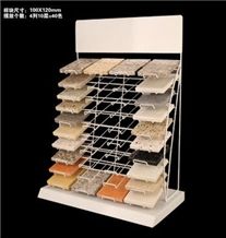 Blocks Display Racks Beige-Marble Metal Display Racks Loose Ganite-Tiles Waterfall Display Stand Racks Wing Stone Display Racks Basalt China Display Stand Slate Metal Display Racks