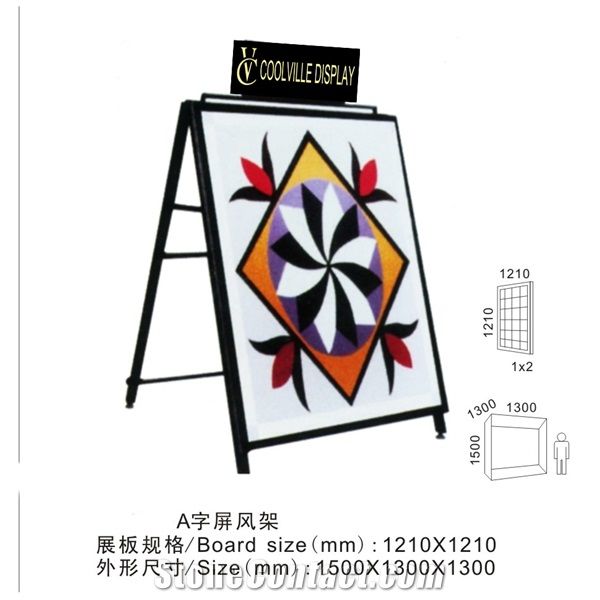 Brazil-Granite China Stone Display Racks Showroom Slab Metal Display Racks Sandstone Black Display Stand Racks Quartz Hanging Displays Flooring Tiles Wholesale Display Stand Racks