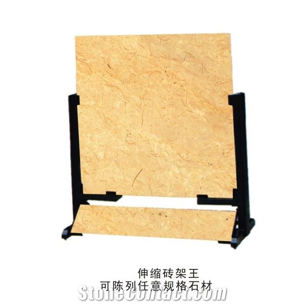 Cultured Stone Display Panels Waterfall Tile Displays Stone Shelf Black Mosaic Display Racks Granite Slab Metal Displays Kitchen Counter Top Display Racks Marble Storage Racks