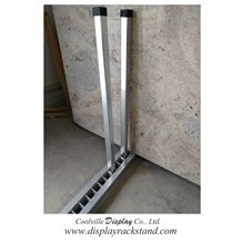 Custom Slab Stone Sliding Metal Racks Trade Show Stands for Granite-Slabs Marble Limestone Steel Shelevs Display Frames