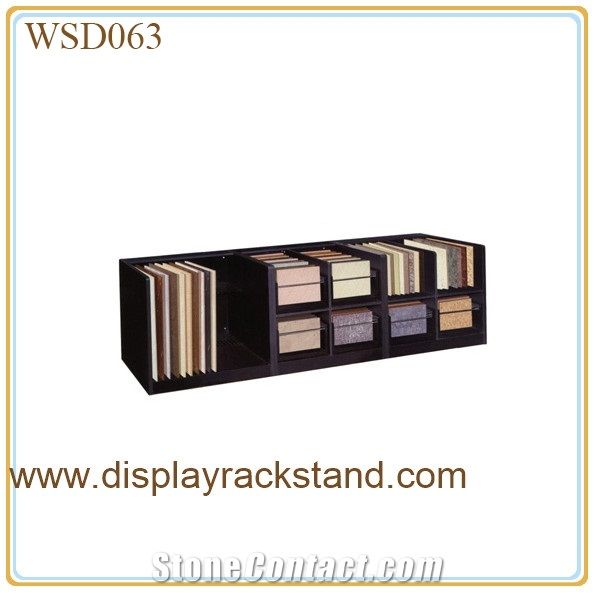 Ganite-Tiles Display Rack Waterfall Tile Display Stands Sandstone Black Display Racks Travertine Metal Displays Quartz Wholesale Display Stand Racks Grey-Marble Black Display Stands