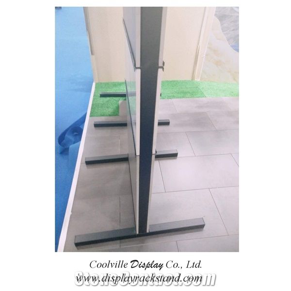 Granite-Blocks Stone Displays Racks Onyx Displays Tower Portable Flooring Racks for Limestone Slate Tile Showroom Display Frames