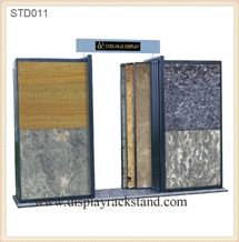 Granite Display Stands Waterfall Display Stand Racks Marble Wing Metal Display Racks Loose Quartz Display Racks Tiles Display Racks Slab Sliding Showroom Black Display Stands