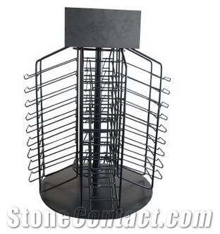 Granite Display Stands Waterfall Display Stand Racks Marble Wing Metal Display Racks Loose Quartz Display Racks Tiles Display Racks Slab Sliding Showroom Black Display Stands