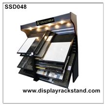 Granite Slab Display Stands Steels Onyx Display Racks Tile Display Showroom Rack Silver Travertine Hanging Displays Stone Shelf Onyx Display Racks Crema Marble Metal Displays Mosaic Display Rack Stand