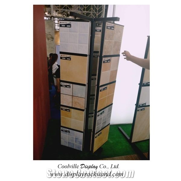 Granite-Slabs Racks Quartz Stone Custom Tiles Stands Displays Wing Mable Tiles Displays Showroom Racks for Limestone Tile Sample Displays