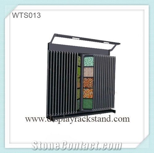 Green-Marble Display Rack Stands Rotating Mosaic Display Racks Blocks Stone Display Racks Onyx-Slabs Display Racks Cuontertops Brochure Display Cases Slate Tile Display Racks