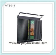 Green-Marble Display Rack Stands Rotating Mosaic Display Racks Blocks Stone Display Racks Onyx-Slabs Display Racks Cuontertops Brochure Display Cases Slate Tile Display Racks