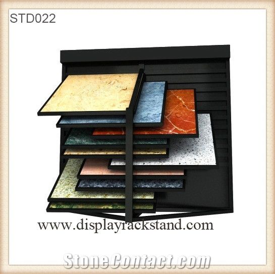 Marble Black Stone Display Rack Slab Metal Display Racks Exhibition Slate Metal Displays Quartz Stone Display Racks Basalt Metal Displays Cuontertops Portable Display Cases Display Stands