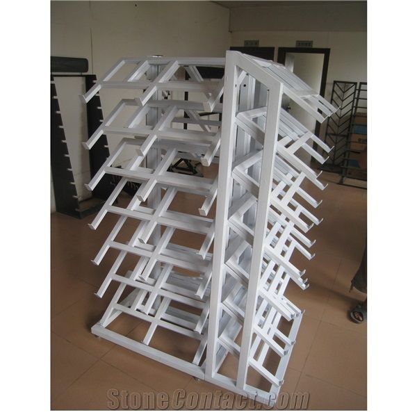 Marble Display Stands Showroom Rotating Mosaic Display Racks Quartzite-Slabs Flooring Basalt Tile Display Panel Tile Sample Display Racks Tombstones Hanging Displays Pakistan-Marble Display Stands