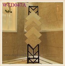 Marble-Slabs Display Stands Tile Display Racks Blocks China Display Stand Racks Beige-Marble Stone Display Racks Cuontertops Brochure Display Cases Rotating Mosaic Display Racks