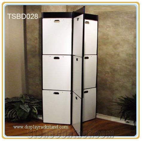 Marble-Slabs Display Stands Tile Display Racks Blocks China Display Stand Racks Beige-Marble Stone Display Racks Cuontertops Brochure Display Cases Rotating Mosaic Display Racks