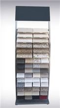 Marble-Slabs Stone Shelf Tiles Display Stand Tower Rotating Mosaic Display Rack Wing White-Marble Metal Display Racks Basalt Waterfall China Display Stands Quartz Black Stone Display Racks