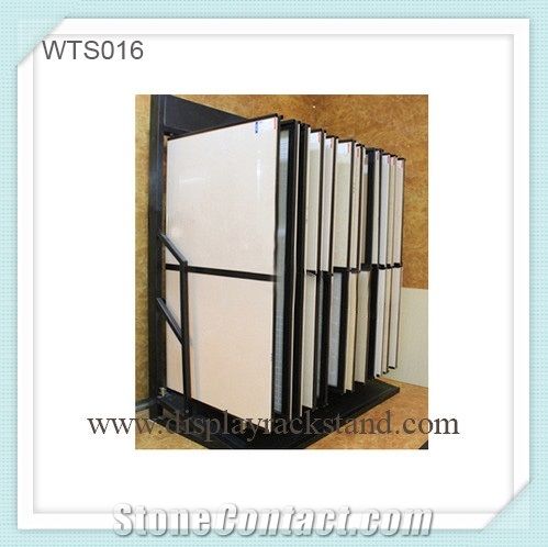 Marble-Stairs Rack Cuontertops Wholesale Portable Display Case Rotating Mosaic Tile Display Racks Black-Galaxy-Granite Metal Displays Limestone Display Rack Stands
