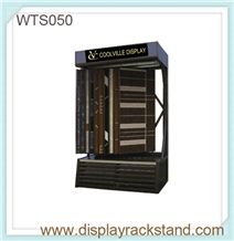 Marble-Stairs Rack Cuontertops Wholesale Portable Display Case Rotating Mosaic Tile Display Racks Black-Galaxy-Granite Metal Displays Limestone Display Rack Stands