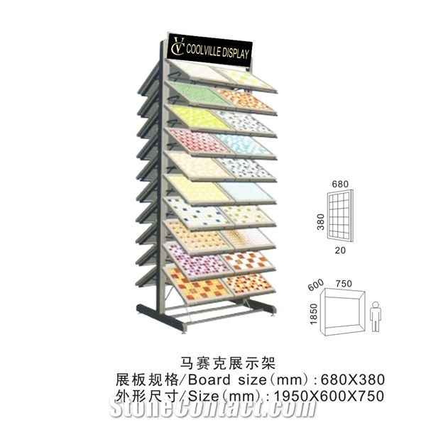 Nepal-Marble Wholesale Display Stand Racks Mosaic Display Racks Showroom Black-Marble Tile Display Racks Portable Display Cases Showroom Cuontertops Tile Display Racks