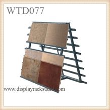 New Style Waterfall Mosaic Display Tower White-Marble Tile Racks Floor Metal Granite-Slabse Displays Fixture Stands Steel Shelves for Tombstones
