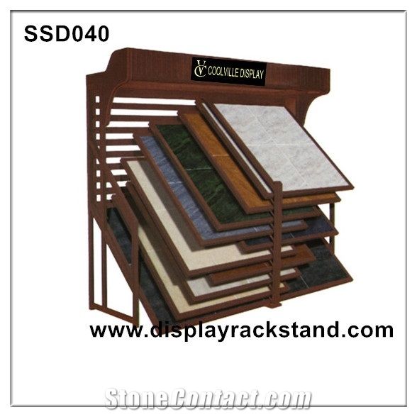 Quartzite-Slabs Stand Tile Sample Display Bag Block Warehouse Storage Racks Sliding Blue-Marble Wholesale Display Stand Racks Quartzite Metal Display Racks Rotating Mosaic Display Racks