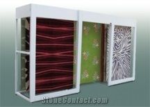 Sliding Pakistan Marble Portable Display Cases Stone Shelf Stone Towers Granite Metal Displays Marble Display Rack Stands Limestone Metal Displays Tile Sample Displays Onyx Display Racks