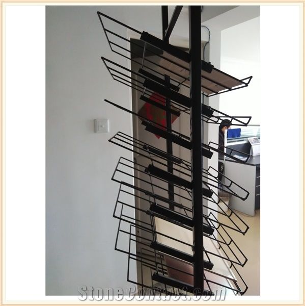 Stone Display Units Custom Tile Floor Stands Ceramic Shelving Racks Stone Display Shelves Granite Exhibition Display Stands Quartzite Displays Stands Porcelain Displays Frames Slab Displays Solutions