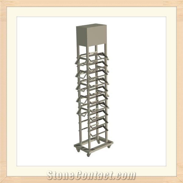 Stone Displays Frames Tile Displays Solutions Ceramic Floor Stands Granite Standing Racks Marble Onyx Shelf Displays Quart Stand Displays Limestone Metal Racks Sandstone Wall Racks Steel Racks