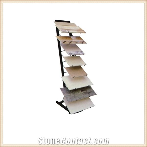 Stone Storage Racks Tile Displays Stands Mosaic Displays Marble Cabinets Slate Displays Cases Sandstone Wire Racks Onyx Wall Racks Vinyl Steel Racks Hardwood Iron Stands Metal Racks