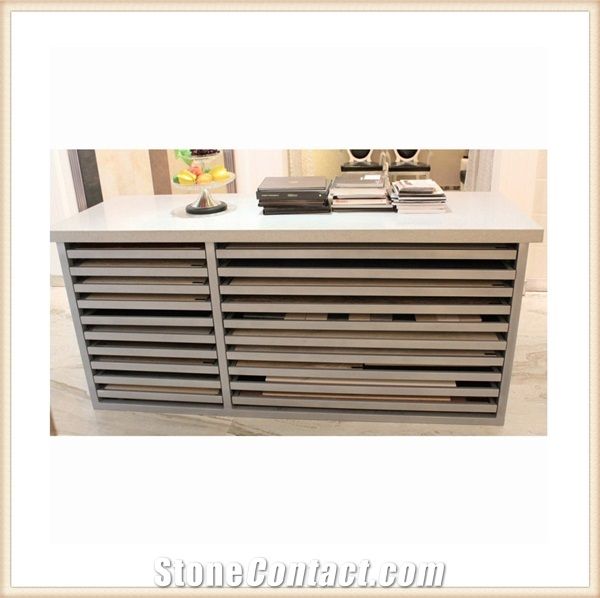 Stone Storage Racks Tile Displays Stands Mosaic Displays Marble Cabinets Slate Displays Cases Sandstone Wire Racks Onyx Wall Racks Vinyl Steel Racks Hardwood Iron Stands Metal Racks