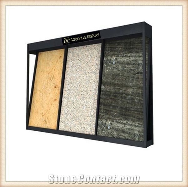 Stone Storage Racks Tile Displays Stands Mosaic Displays Marble Cabinets Slate Displays Cases Sandstone Wire Racks Onyx Wall Racks Vinyl Steel Racks Hardwood Iron Stands Metal Racks