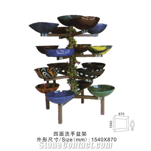 Travertine Metal Displays Waterfall Display Stands Slate Black Mosaic Display Racks Exhibition Limestone Display Rack Stands Onyx Display Racks Ganite-Tiles Display Rack Stands White-Granite Stone She